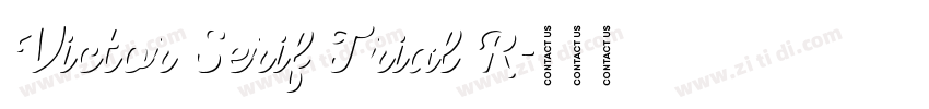 Victor Serif Trial R字体转换